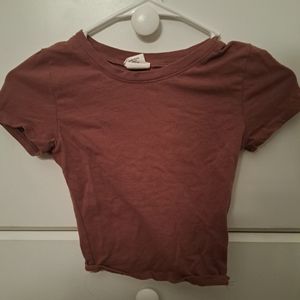 Brown crop top